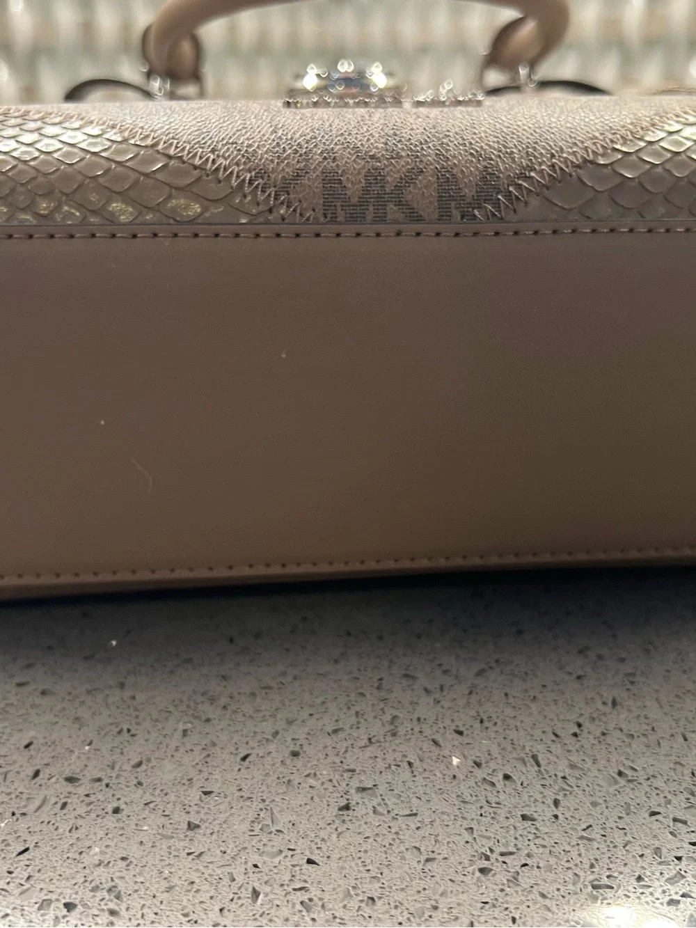 Michael Kors Brown MK Logo Satchel